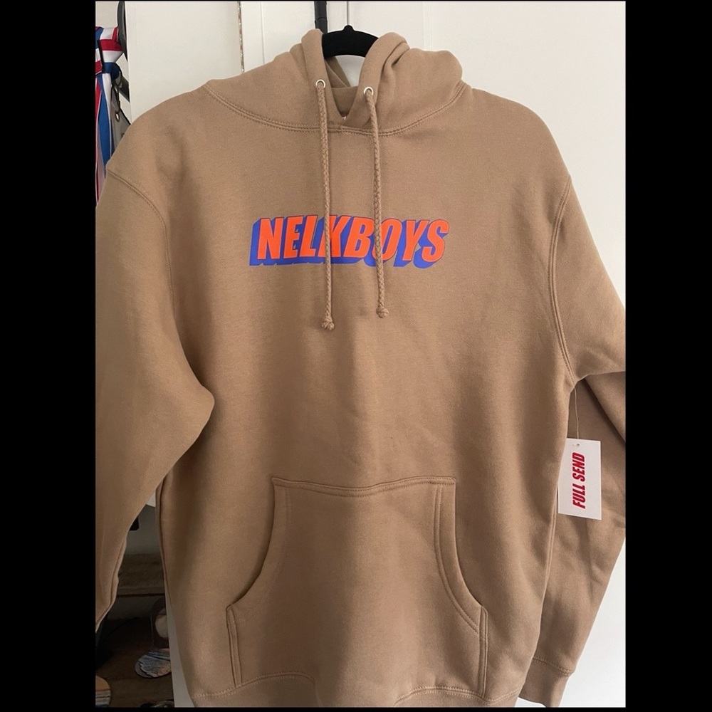 NWT NEVER WORN- FULL SEND NELKBOYS BOLD Hoodie size small- Limited Edition